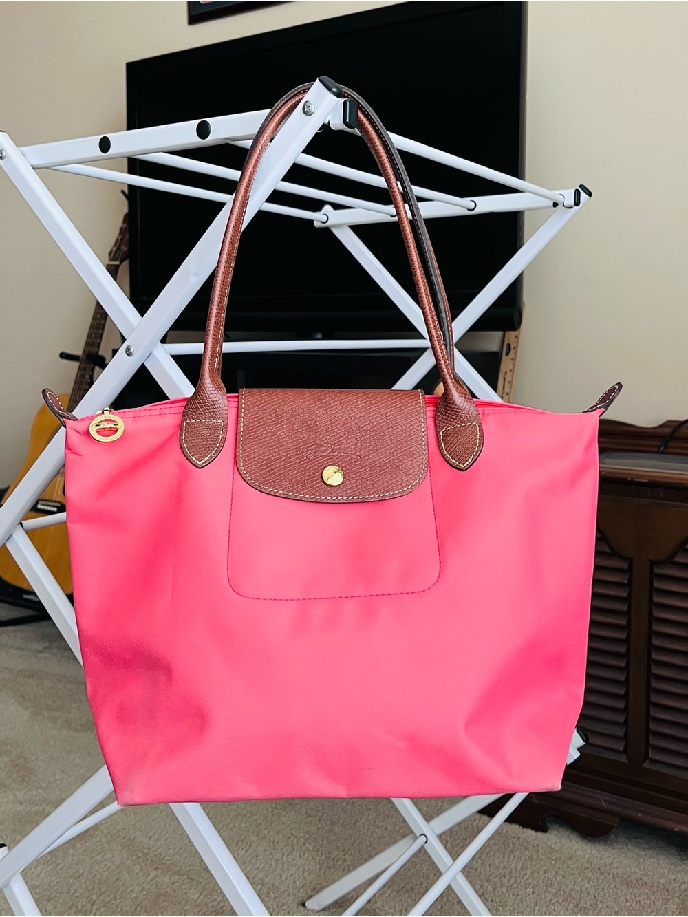 Longchamp Medium Le Pliage Nylon Shoulder Tote